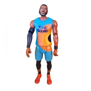 Space Jam Labron James‎ Tune Squad Action Figure with Orange and Blue Outfit